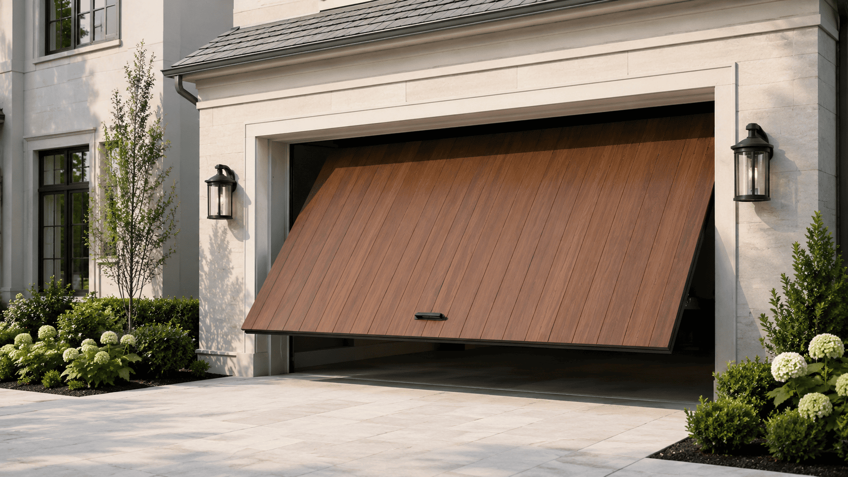Garage door repair in progress — Hornsby Heights